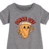 Girls' - Instant Message - Fall Graphic Short Sleeve Fleece Dress - 2 of 4