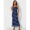 INSPIRE CHIC Women's Mesh Floral Sleeveless Stretchy Bodycon Cocktail Maxi Dress - 3 of 4