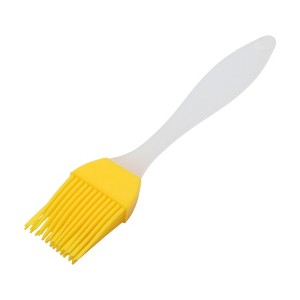 Unique Bargains Basting Brush 15g Small Translucent Handle Brush Color Block Dishwasher Safe Silicone PP 6.69"x1.18" 1Pcs - 1 of 4