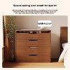 NicBex 23.6"/19" 3-in-1 Vanity Desk with Plip Top Mirror,Makeup Vanity Set with Visible Glass Desktop,Vanity Table with 3 Drawers & Padded Stool - 4 of 4