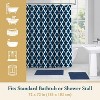 LunaLulinlk Weighted-Hem Fabric Bathroom Curtain - 4 of 4
