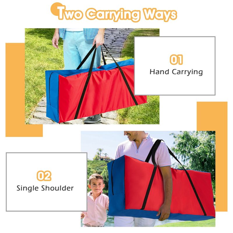 Costway Giant 4 in A Row Connect Game Carry & Storage Bag for Life Size Jumbo 4 to Score, 5 of 10