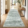 COZONY Washable Vintage Retro Oriental Low Pile Area Rug for Living Room Dining Room - 2 of 4