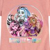 Girls' - Mattel - Draculaura Frankie Clawdeen Holographic Logo Fitted Short Sleeve Graphic T-Shirt - 2 of 4