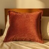 TopComfy Support Pillow Homey Cozy Velvet Throw Pillow with Rose Copper Elegance for Stylish Decor, Brown, 17"*17"*10" - 3 of 4