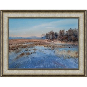 Amanti Art Watercolor Landscape 33 by Samira Yanushkova Wood Framed Wall Art Print - 1 of 4