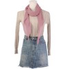 Elerevyo Women's Solid Rhombus Wrinkle Neck Beach Gauze Scarf - 2 of 4