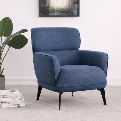 NicBex Modern Accent Chair, Armchair with Gold Metal Legs Upholstery Sofa Chair for Living Room, Bedroom, Office