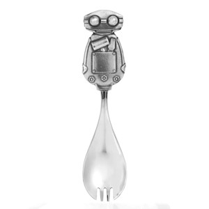 Royal Selangor Hand Finished Robotopia Collection Pewter Jump-start Jamie Spork Gift - 1 of 4