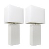 Lalia Home Lexington 21" Leather Base Table Lamps with Fabric Shade - 4 of 4