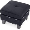 Passion Furniture Nailer Upholstered Ottoman - 3 of 4