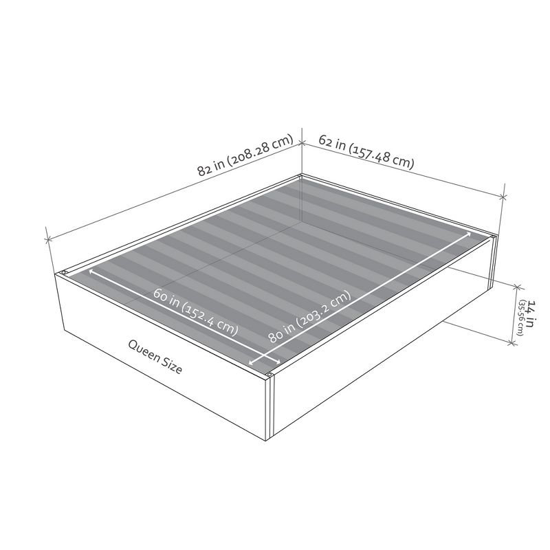 VANT Upholstered Platform Bed - Easy Assembly Bed Frame No Box Spring Needed Foundation for Optimal Support - Sleek Modern Design for Any Bedroom, 5 of 6