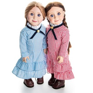 The Queen's Treasures 18 Inch Doll Clothes  Set of 2 Little House Dresses - 1 of 4