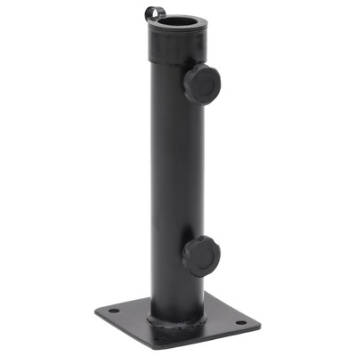 vidaXL Parasol Base for Ã˜1.5"/1.9" Pole Matt Black Steel