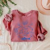 Simply Sage Market Sea La Vie Collage Lightweight Garment Dyed Sweatshirt - 3 of 4