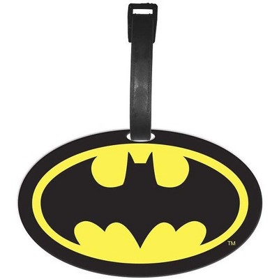 Silver Buffalo DC Batman Logo Luggage Tag and Suitcase Label