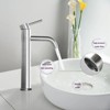 Grungis Tall Bathroom Sink Faucet,Stainless Steel Single Handle Bathroom Faucets for Home Sinks - 4 of 4