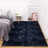 Fluffy Bedroom Area Rug Washable Soft Shag Large Living Room Rug with Non-Slip Backing Plush Fuzzy Nersery Modern Solid Color Throw Carpet - 2 of 4