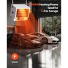 VEVOR Electric Garage Heater, 5000-Watt Wall/Ceiling Mounted Shop Heater for 2 Cars, Overheat Protection & 3 Adjustable Angles, 240V White - 3 of 4