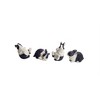 Playful Resin Rabbit Figurines Set of 16, Black & White Spring Décor 2"–3.5" by Melrose - 3 of 4