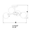 Vaxcel Orbit 4 - Light Flush Mount in  Oil Rubbed Bronze - 2 of 4