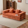 KTMBDW Compression Sofa, Convertible Floor Sofa Bed with Pillow Back Support Armrest, Comfy Foldable Sofa Bed Compressed Sofa for Living Room, Bedroom - 2 of 4