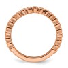 Black Bow Jewelry 2.5mm 14k Rose Gold 1/10 Ctw Diamond Stackable Band - 2 of 4