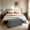30" Storage Ottoman Bench, Ottoman with Storage, Ottoman Bench, Hold up to 660lb for Living Room - 4 of 4