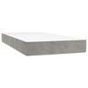 VidaXL Pocket Spring Bed Mattress Light Gray 39.4 in.x79.9 in.x7.9 in. Twin XL Velvet - 2 of 4