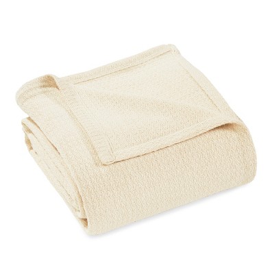 Waffle Woven Textured Cotton Blanket - Blue Nile Mills