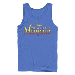 Men's The Little Mermaid Classic Yellow and Orange Movie Logo Tank Top - 1 of 4