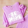 Simply Sage Market Women's Lightweight Garment Dyed Graphic Sweatshirt Be Mine Bubble - 3 of 4