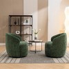360° Swivel Accent Chair Set Of 2 Comfy Chenille Swivel Lounge Chair Arm Chair Single Sofa ,Swivel Barrel Chair For Living Room-Cuddlewood - 3 of 4