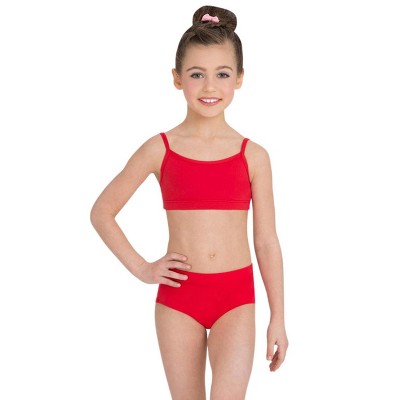 Capezio Red Team Basics Camisole Bra Top - Girls Medium : Target