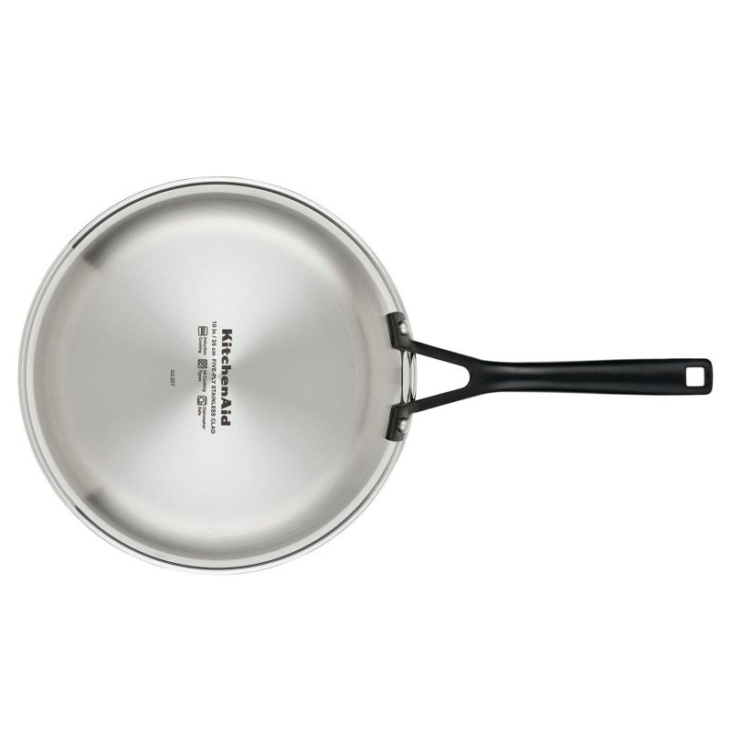 KitchenAid Stainless Steel 5-Ply Clad Twin Pack: 8.25&#34; &#38; 10&#34; Open Frying Pans, 2 of 4