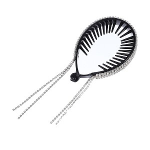 Unique Bargains Women's Classic Rhinestone Hairpin 3.35"x2.36"x0.47" 1 Pc - 1 of 3