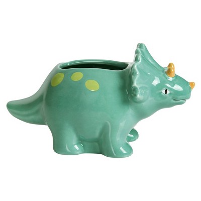 Dinosaur Ceramic 4-Piece Kids' Bathroom Accessory Set