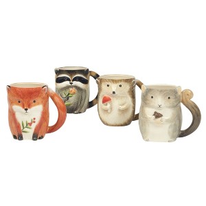 Certified International Set of 4 16oz Woodland Critters Mugs - 1 of 4