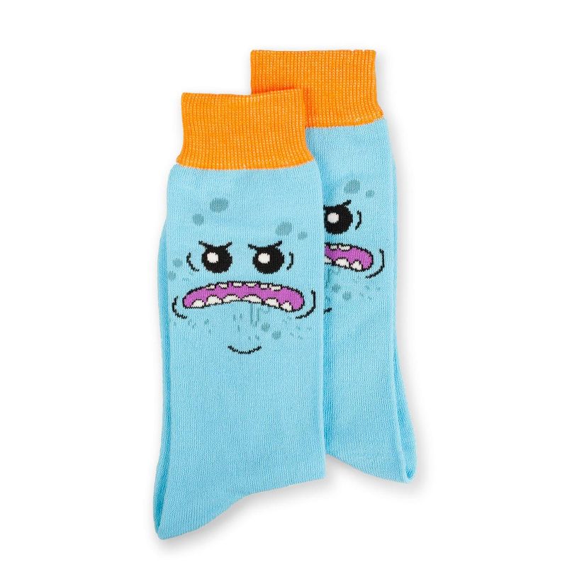 Hypnotic Socks Rick and Morty collectibles | Toynk Toys Rick & Morty Mr. Meeseeks Crew Socks, 2 of 8