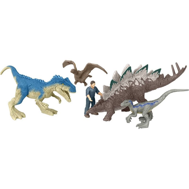 Jurassic World: Dominion Minis Chaotic Cargo Pack of 5 Dinosaur Figure Set, 1 of 7