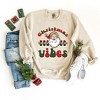 Simply Sage Market Women's Graphic Sweatshirt Christmas Vibes Checkered - 3 of 4