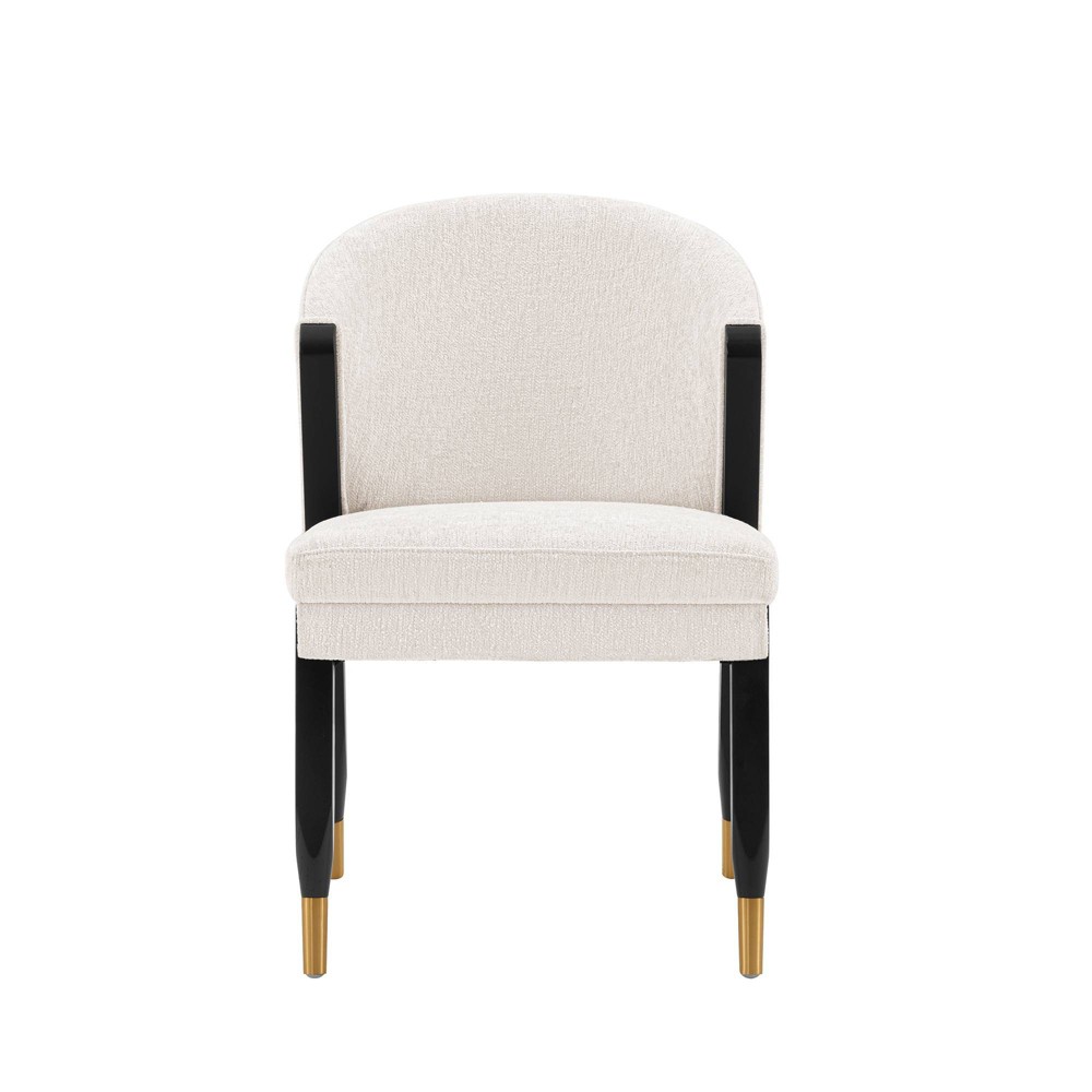 Photos - Sofa Ola Modern Boucle Upholstered Dining Chair Cream - Manhattan Comfort