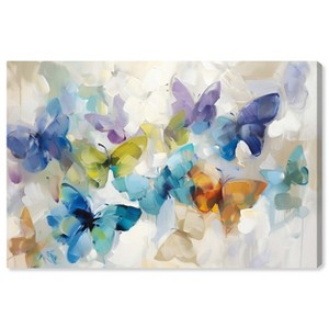 Art Remedy Fluttering Butterflies Butterfly Wall Art Unframed - 1 of 4
