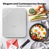 ZACHVO 0.94 Inches Slim,12 Inches W,1200W Max Portable 1-Burner White Induction Cooktop with 9 Power Levels, Touch Control, Multi-Protection - 4 of 4