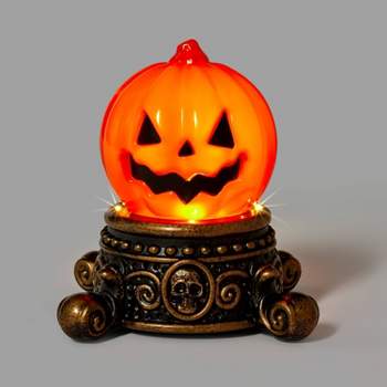 Light Up Flickering Flame Pumpkin Halloween Decorative Prop - Hyde & EEK! Boutique™
