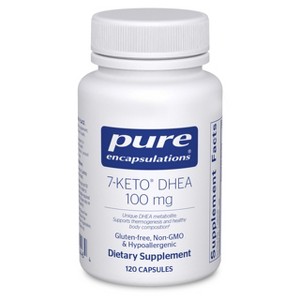 Pure Encapsulations 7-Keto DHEA 100 mg - Unique DHEA Metabolite Supplement to Support Thermogenesis and Healthy Body Composition* - 1 of 4