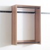 TiramisuBest Hollow Pattern 2-Door 3-Drawer Wardrobe, Wood & White Finish, Ideal for Bedrooms and Dressing Rooms - 2 of 4