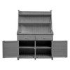 PAGED 65" Potting Bench Table, Fir Wood Workstation with Storage Shelf, Drawer and Cabinet, Brown - 3 of 4