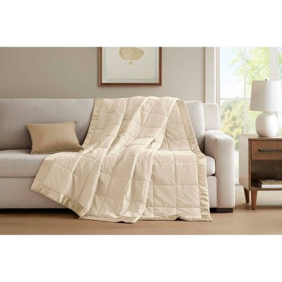 Twin Lightweight Down Alternative Blanket with Satin Trim