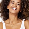 Sanrio Hello Kitty Brass Yellow Gold Plated Heart Cubic Zirconia Outlined Necklace with Hello Kitty Dangle, Authentic Offically Licensed - 2 of 4
